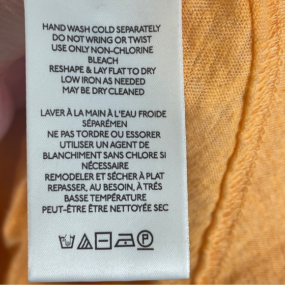 Free People Market Embroidered V-Neck Top in Carrot Ginger Orange Cotton Blend - Picture 16 of 16